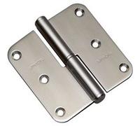Paumelle inox 80/80A gauche - ARGENTA - 38080117 Blanc