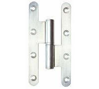 Paumelle inox - menuiserie bois - bouts ronds - 140 x 70 - gauche FAURE