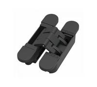 Paumelle invisible - menuiserie bois - H120mm - Gourdon noir ARGENTA