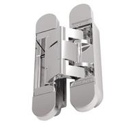 Paumelle invisible - menuiserie bois - H140mm - Laiton poli ARGENTA