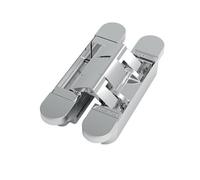 Paumelle invisible - menuiserie bois - H150mm - Chromé mat ARGENTA