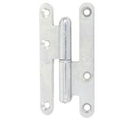 Paumelle menuiserie bois bouts ronds La loutre Sedan® Jardinier Massard - Droite - Hauteur 110 mm - Largeur 60 mm