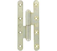 Paumelle menuiserie bois bouts ronds La loutre Sedan® Jardinier Massard - Gauche - Hauteur 140 mm - Largeur 60 mm