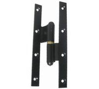 Paumelle Picarde 160x80x100mm droite époxy bout carré - FAURE ET FILS - PI1681CDJ noir (époxy)