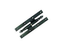 Paumelle picarde rustique noire 190x70 mm - gauche - PR197GE