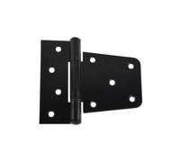Paumelle Porte Renforcee en Fer Finition Noire Antirouille pour Porte Grange Porte Porte Cabane Coffre Rangement en Bois