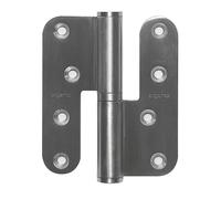 Paumelle réglable dimension 100x86mm inox brossé droite - ARGENTA - 31008644
