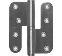 Paumelle réglable dimension 100x86mm inox brossé droite - ARGENTA - 31008644 Noir G