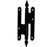 Paumelle rustique contrecoudée acier BROS - 110x60x70 - noir - droite - 23ARD1165 Noir G