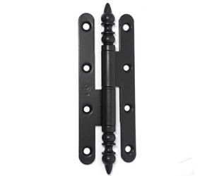 Paumelle rustique fer noir BROS 140x55 mm - Gauche - 3ARG145B