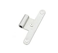 Paumelle universelle femelle réversible 110mm avec bouchon - BOURG - M-081131 Noir G