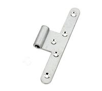 Paumelle universelle femelle réversible 140mm avec bouchon - BOURG - M-081211 Noir G