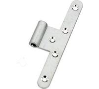 Paumelle universelle femelle réversible 140mm avec bouchon - BOURG - M-081211 Noir G