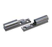 Paumelle universelle hauteur 40mm diamètre nœud 10mm laiton chromé brillant - BROS - PUB040S03