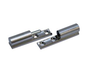 Paumelle universelle hauteur 40mm diamètre nœud 10mm laiton chromé brillant - BROS - PUB040S03