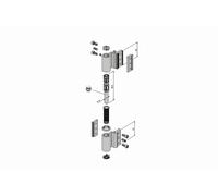Paumelle Velox Top alu 5500I FAPIM 2 lames EL 17mm - Gris 05 - 5520_05