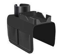 Paute de porte-tasse de, porte-tasse de avec plateau et poches latérales, plateau de antidérapant pour télécommande, collations, téléphone portable, cadeau pour la famille, ami