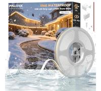 PAUTIX COB Ruban LED néon 5 m, 2700 K, blanc chaud, 504 LED/m 24 V, lumière LED en silicone néon IP68, étanche pour décoration d'intérieur et d'extérieur, dernière intervention