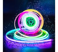 PAUTIX RGB Smart IC Ruban LED COB IP65 Étanche 5M Adressable Changement Couleur LED RGB 24V Intensité Variable Bande Lumineuse Améliorée for Interieur Maison(Adaptateur et Contrôleur non inclus)