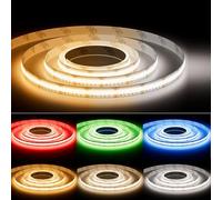PAUTIX Ruban LED COB RGBW/WW 10M 840LEDs/M RGB+CCT Couleur Température Réglable 2700K-6500K, Bande Lumineux à Changement de Couleur 24V pour Maison Décoration(Alimentation et Contrôleur NON Inclus)