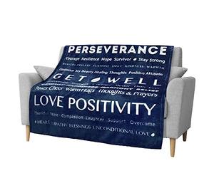 PAVILIA Couverture de guérison, Cadeau « Get Well Soon » pour Homme et Femme | Cadeau inspirant et Chaleureux, jeté en Polaire Douce avec énergie Positive, Confort, Amour pour la récupération (127 x