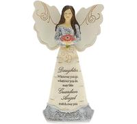 Pavilion Gift company Elements - Grand-mère Guardian Angel Figurine 15,2 cm, Solide, Rose