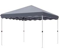 Pavillon 3 x 3 m – Pergola – Pavillon – Tente de réception – Tente de plage – Pour terrasse, fête et jardin – Dépliable – Gris