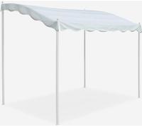 Pavillon 3x2 mètres Jardin Acier Café Hôtel Pergola - Blanc