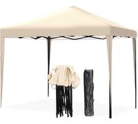Pavillon 3x3 avec 4 parois, tente pliante 3x3 stable, incluant une sacoche de transport, pavillon stable résistant aux intempéries, protection UV 50+, tente de réception à hauteur réglable, pavillon d