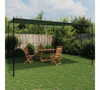 vidaXL, tonnelle 4 x 3,98 x 2,67 m, vert, polyester et acier