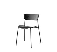 Pavillon AV1 Chaise de Table à Manger Chêne Noir/Noir