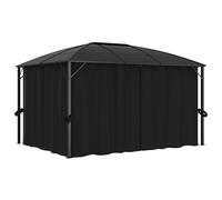 vidaXL Pavillon avec rideaux 400 x 300 x 265 cm Anthracite