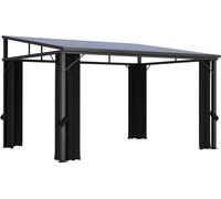 vidaXL Belvédère avec rideau 405x294x244 cm Anthracite 48599