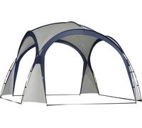 Pavillon Bâche de toit - 3,5 x 3,5 m - Polyester-Coton - Avec crochet et sac de transport - Bleu