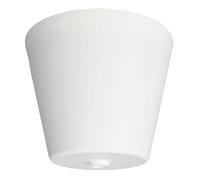 Pavillon cache-fils plastique rond conique, diamètre 90mm, hauteur 70mm, vis de blocage intégrée, couleur noir - Tibelec