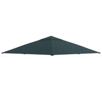 Pavillon Dach - Toile de remplacement pour tente de jardin - 3 x 3 mètres - Polyester Oxford - Imperméable avec protection UV - Vert armée