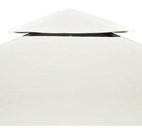 Pavillon-Dachplane, membrane de remplacement pour toiture, 310 g/m², couleur crème, dimensions 3x4 mètres. Pavillon étanche