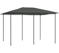 Pavillon de 3x4x2,6 mètres, couleur anthracite, 160 g/m². Pavillon de jardin, pergola, abri de terrasse. Structure autoportante, idéale pour les réunions familiales et diverses activités en extérieur