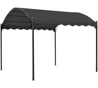Pavillon de jardin, abri de jardin, tente de réception, pergola, terrasse, pavillon de terrasse, protection solaire, tente de jardin, auvent, 3x4 mètres, anthracite
