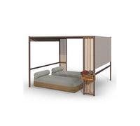 Blumfeldt Tonnelle de Jardin 3x3m en Metal avec Lattes en Contreplaqué, Barnum Pliant, LED à Energie Solaire 1,5W, Pergola Etanche, Tonnelle Extérieur avec Toit Imperméable, Résistant au Vent, UV 50+