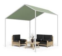 Pavillon de jardin - Gazébo avec toit - 3x3m - Salon de jardin - Hydrofuge - Protection UV 50+ - Aluminium poudré - Vert Vert