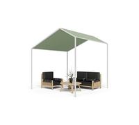 Pavillon de jardin - Gazébo avec toit - 3x3m - Salon de jardin - Hydrofuge - Protection UV 50+ - Aluminium poudré - Vert
