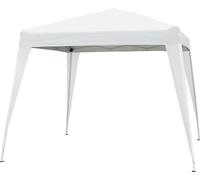 Pavillon de jardin - Pavillon pliable Pop-Up - 2,4 x 2,4 m - Structure en acier - Toit 100 % polyester - Blanc