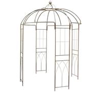 Pavillon de roses en métal 270 hauteur Treillis Arche de roses en fer, 270 x 200 x 200 cm, tonnelle de jardin, pavillon de jardin romantique pour plantes grimpantes, arche de mariage jasmin