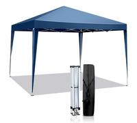 Pavillon de sol 3x3 mètres, couleur bleu, imperméable, protection UV 50+, tissu Oxford 420D, stabilisé