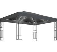 Pavillon d'extérieur étanche, en métal. Pergola en métal, tente de réception. Pavillon de jardin, parasol pour terrasse, dimensions 3x4 mètres, couleur anthracite. Idéal pour les événements en extérie