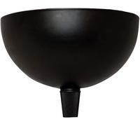 Pavillon cache-fils métal rond noir diam.100mm, serre câble inclus, garantie 5 ans - Tibelec