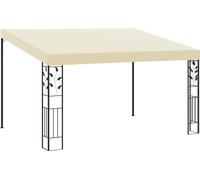 vidaXL Pavillon mural 4x3x2,5 m blanc crème