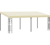 vidaXL Pavillon mural - 6x3x2,5 m - blanc crème