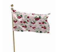 Pavillon Nautique Cerisier rustique, fruits, feuilles, plantes Roses | Pavillon éVéNements Sportifs 3x5 FT Double Face Drapeau Double Face RéSistant Aux IntempéRie Géant Pavillon Bateau